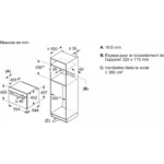 Four micro onde combiné BOSCH CMG7761B1 série 8 Air Fry