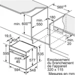 Four micro onde combiné BOSCH CMG7761B1 série 8 Air Fry – Image 7