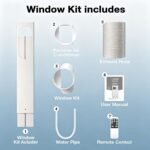 UofZc Climatiseur Portable avec télécommande et roulettes 12000BTU UofZc