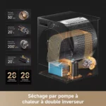Sèche linge pompe à chaleur DREAME DRDRYL99KGG L9 9Kg – Image 4