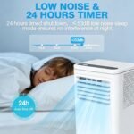 UofZc Climatiseur Portable avec télécommande et roulettes 12000BTU UofZc – Image 4