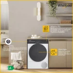 Sèche linge pompe à chaleur WHIRLPOOL CWD86MWBRFR – Image 5