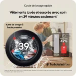 Lave linge hublot LG F34X56WHST – Image 6