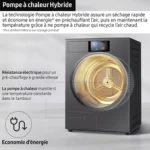 Sèche linge pompe à chaleur SAMSUNG DV90F09F4S – Image 4